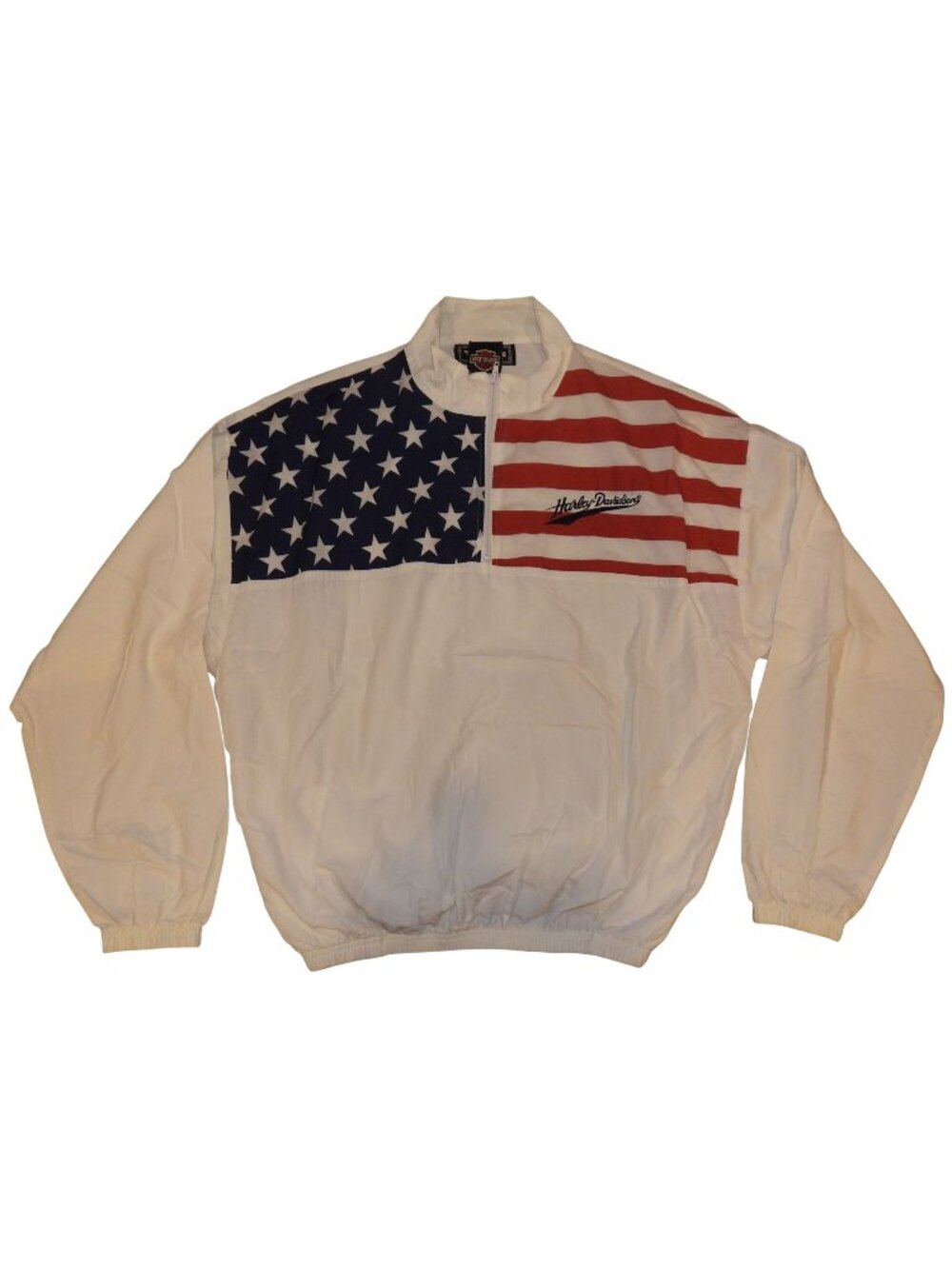 Vintage 80's Harley Davidson Venini Collections American Flag Windbreaker XL